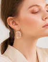 Transparent Resin Pendant Hanging Earring For Women Bohemia Trendy Geometric Square Acrylic Drop Dangle Earrings