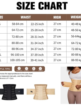 Double-Layer Waist Trainer Belt for Women – Slimming Tummy Wrap & Workout Shapewear
