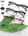 Reading Glasses Classic Round Stylish Frame Readers Eyeglasses Spring Hinge Presbyopia Glasses