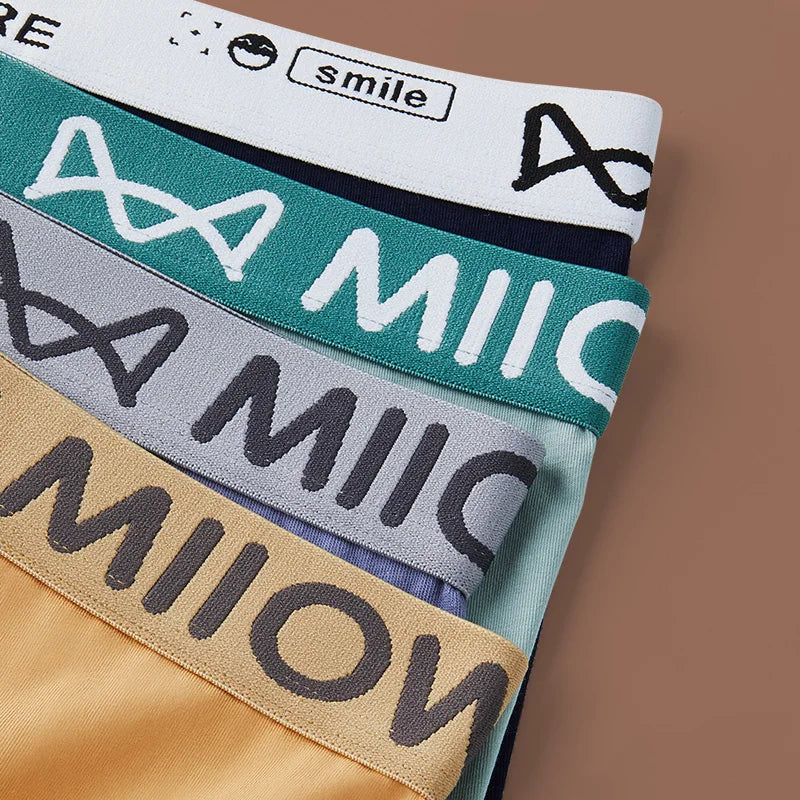 3-Pack Men’s Cotton Graphene Boxers – Soft, Antibacterial, 4XL Underwear