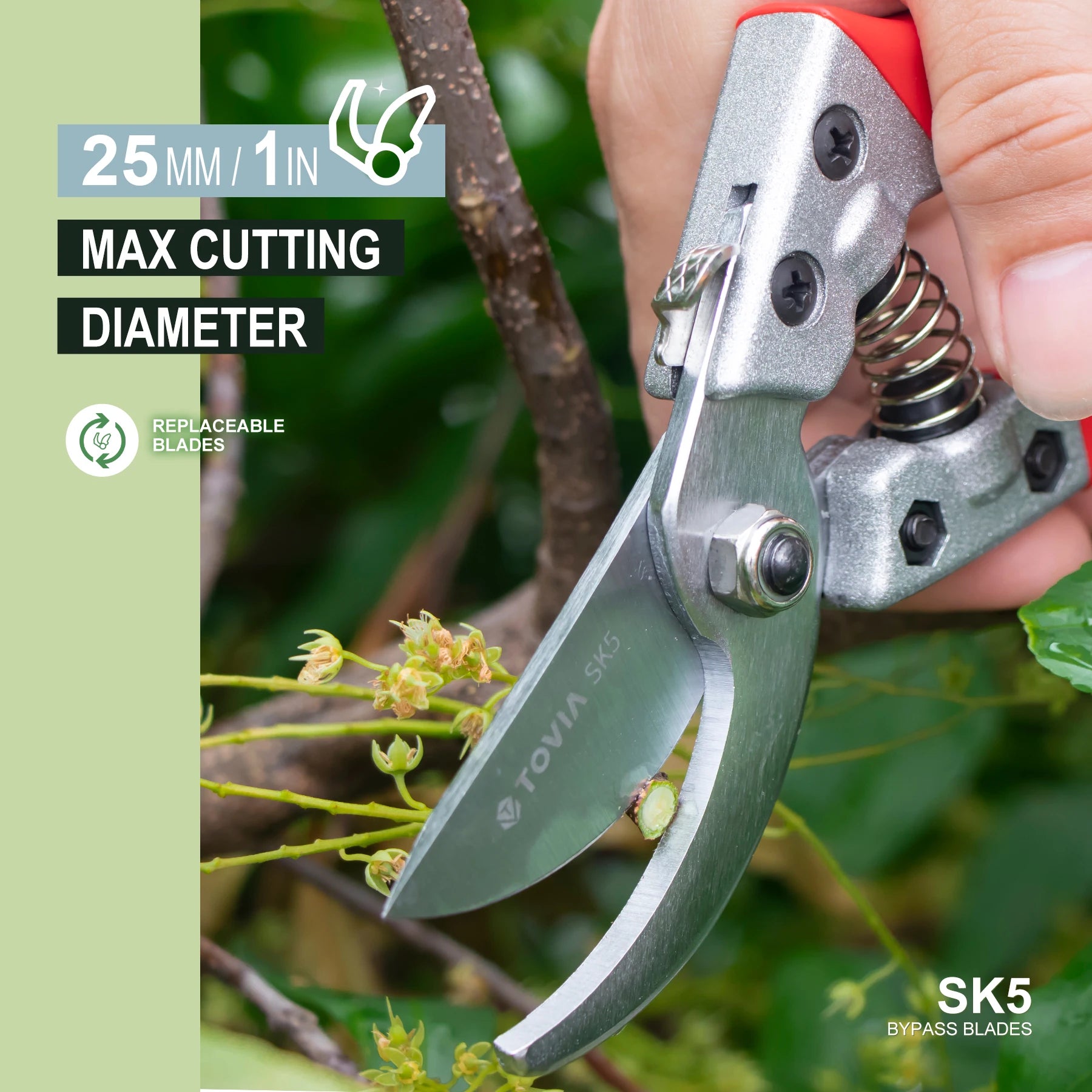 Garden Pruner Shears SK5 Blade Pruning Scissors for Bonsai Fruit Trees Flowers Branches Garden Pruners