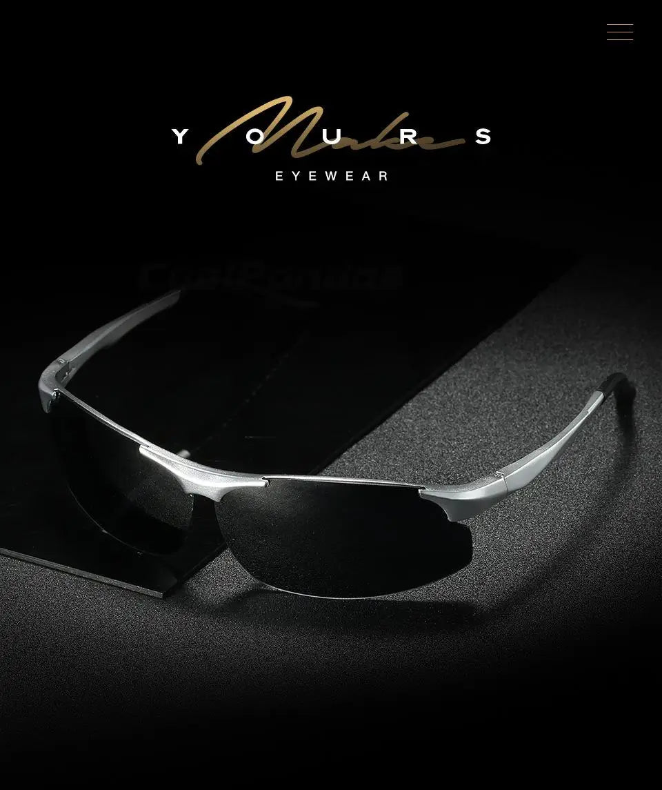 Aluminum Photochromic Polarized UV400 Mirror Driving Sunglasses for Men Women