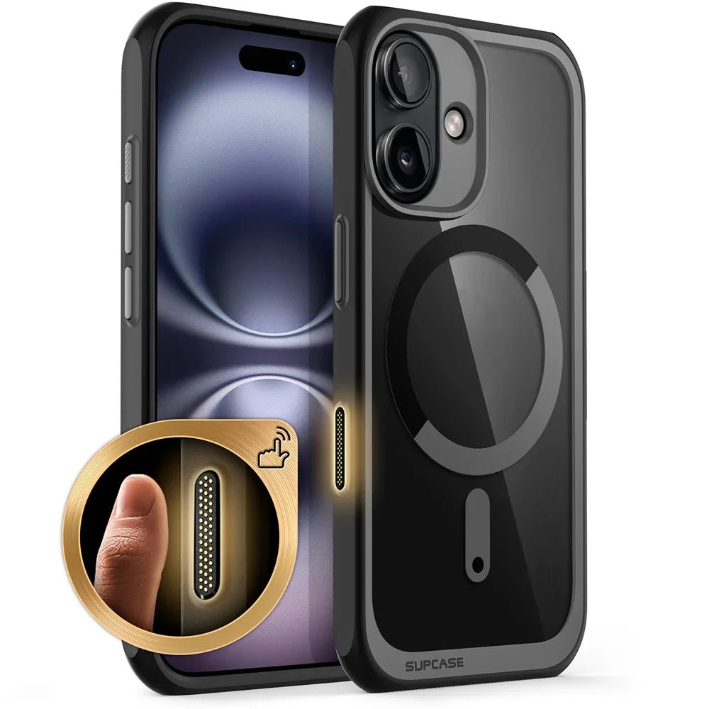 For iPhone 16 Case with Camera Control Capture Button UB Mag Slim Shockproof Protective  MagSafe Phone Case