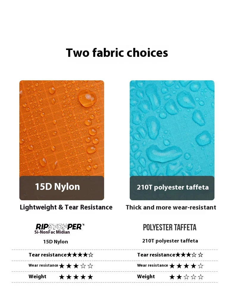 Ultralight Waterproof Zipper Raincoat for Hiking Camping and Travel