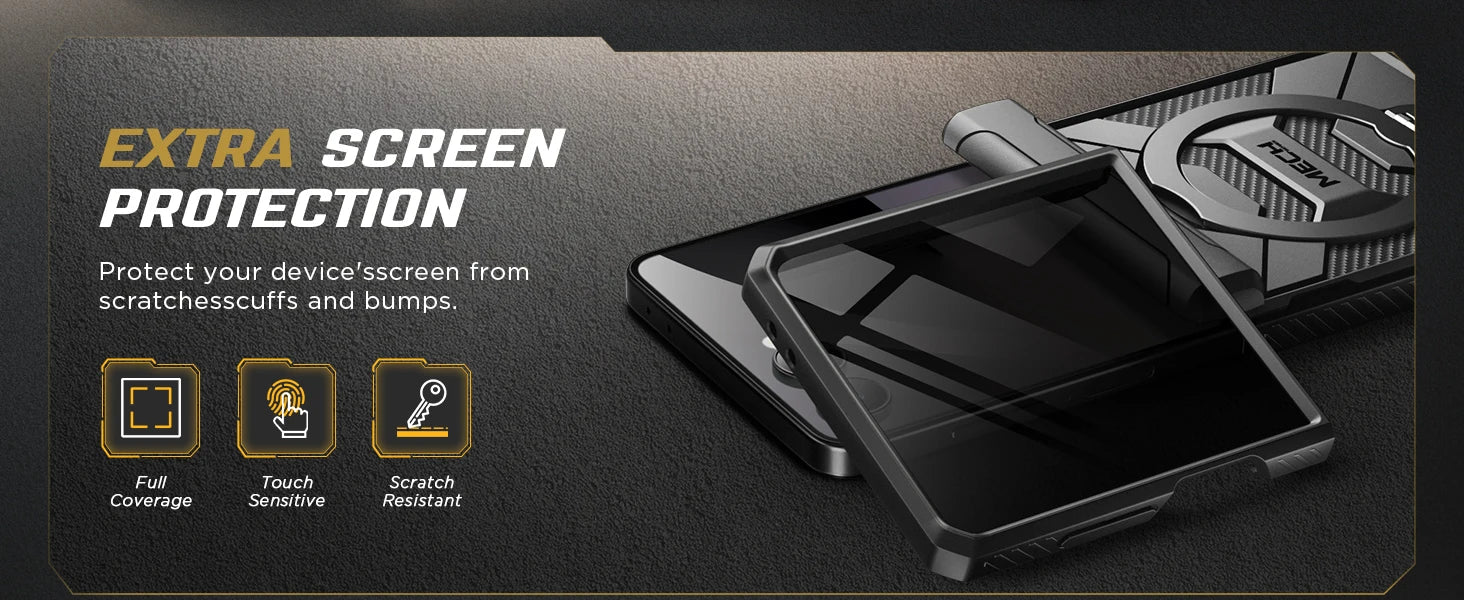 For Samsung Galaxy Z Flip 7 Case with 360° Spin  Ring Stand Built-in Privacy Screen Protector Full-Body Shockproof Cover