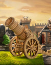 Wheeled Siege Artillery 3D Wooden Puzzle Game Toys