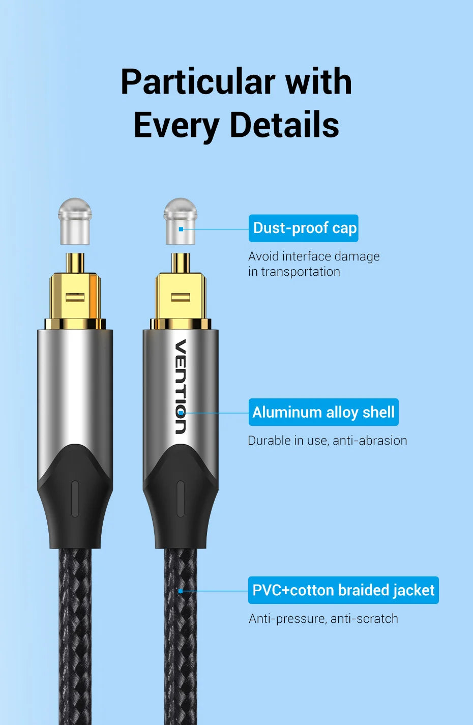 Digital Optical Audio Cable Toslink SPDIF Coaxial Cable 1m 2m for Amplifiers Blu-ray Xbox 360 PS4 Soundbar Fiber Cable