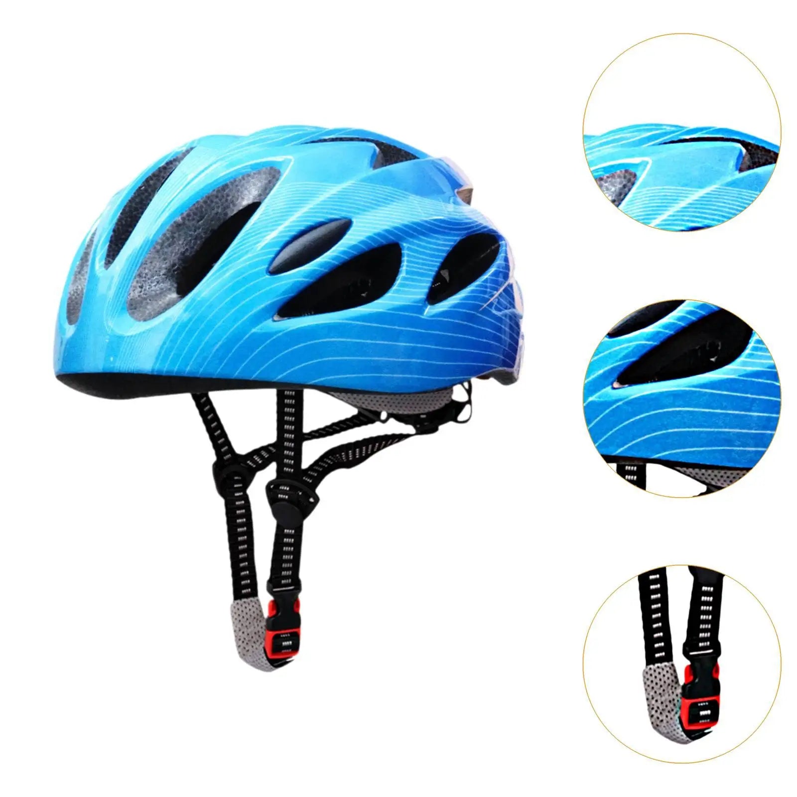 Bike Helmet Head Circumference 52cm-56cm Bicycle Helmet for Outdoor Sports Riding Rock Climbing Bicycling Roller Skating