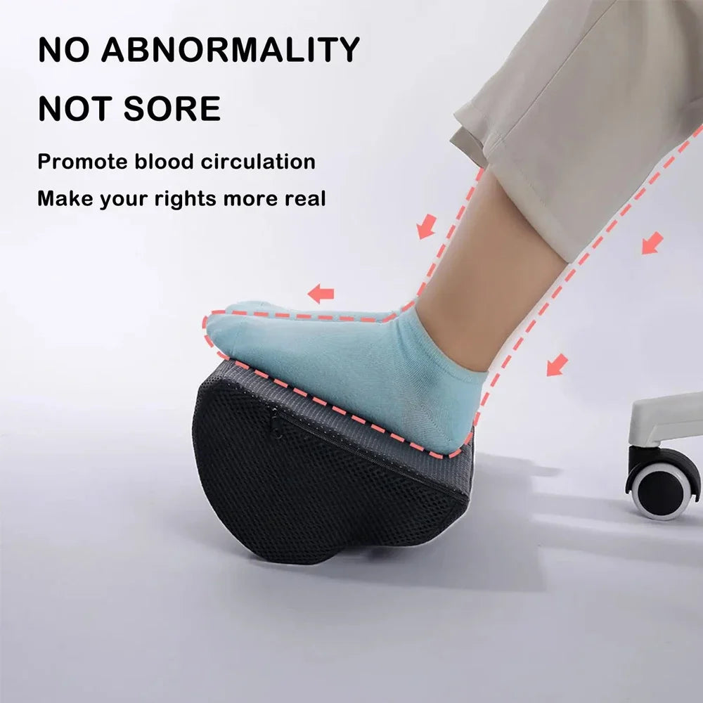 1Pc Foot Rest for Under Desk at Work-Ergonomic Design Foot Stool for Fatigue with Memory Foam,Non Slip Bead,Washable