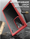 For Samsung Galaxy S22 Ultra Case 6.8 inch (2022) UB Edge Pro Slim Frame Clear Back Case with Built-in Screen Protector