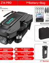 Z16 PRO RC Drone with Dual Cameras 2.4G WiFi Foldable Quadcopter Infrared Obstacle Avoidance RC Helicopter Toy