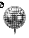 5 Pcs 22 Inch 4D Disco Retro Rock Ballroom Metal Balloons Wedding Birthday Decoration Baby Shower Helium Balloons Party Supplies