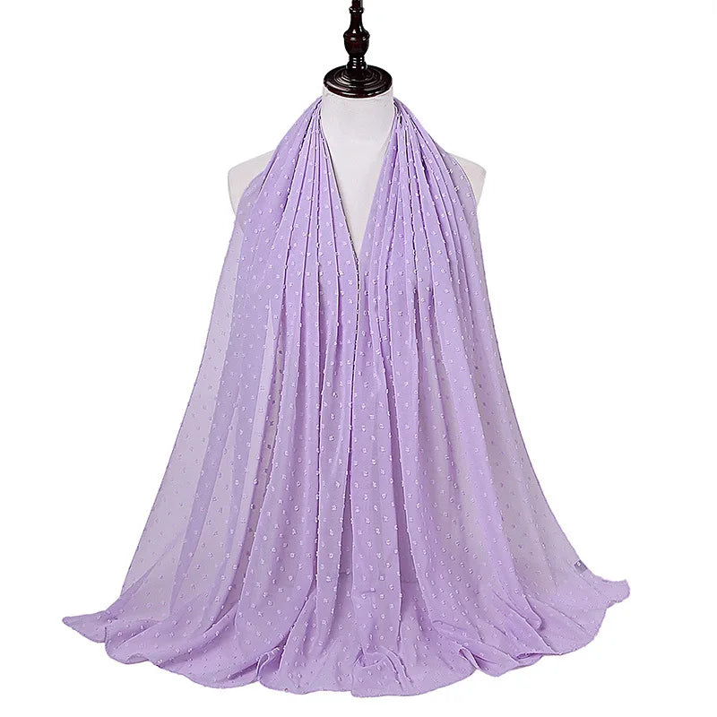 70*175cm Muslim Chiffon Hijab Shawls Scarf Women Solid Color Head Wraps Women Hijabs Scarves Ladies Foulard Femme Muslim Veil