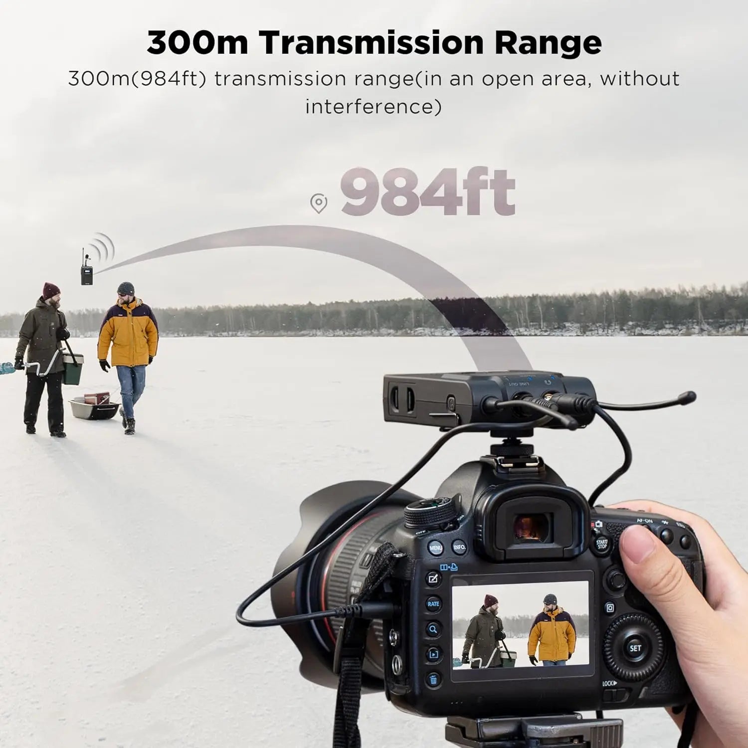 BY-WM8 PRO UHF Wireless Lavalier Lapel Microphone for iPhone Android DSLR Cameras PC Computer Interview Youtube Streaming