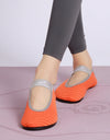 Indoor Fitness Non-slip Soft-soled Yoga Shoes Women's Rope Jumping Mute Stretching Pilates Training Shoes