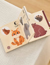 0-36 Month Baby Early Learning Toy Wooden Animals Book Parent-child Interactive Education Toy Montessori Toys Gifts For Newborns
