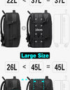 Aesthetic Men Business Backpack School Expandable USB Bag, Large Capacity 17.3 Laptop Waterproof Fashion Travel Backpack