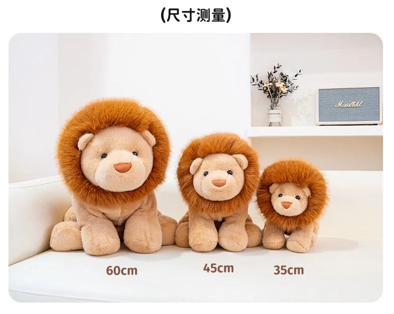 Mighty Lion Plush Stuffed Animal Sitting Lion Pillow