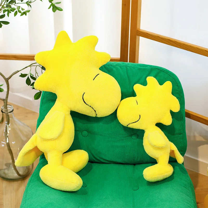 Cartoon Kawaii Snoopy and Woodstock Stuffed Doll Plush Toy Soft Cuddly Pillow Anime Kids Birthday Gift for Friends Wholesale