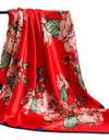 Women Scarf Silk Feeling Hair Neck Square Brand Office bandanna muffler Waiter Flight Attendants Handkerchief Rings wrap