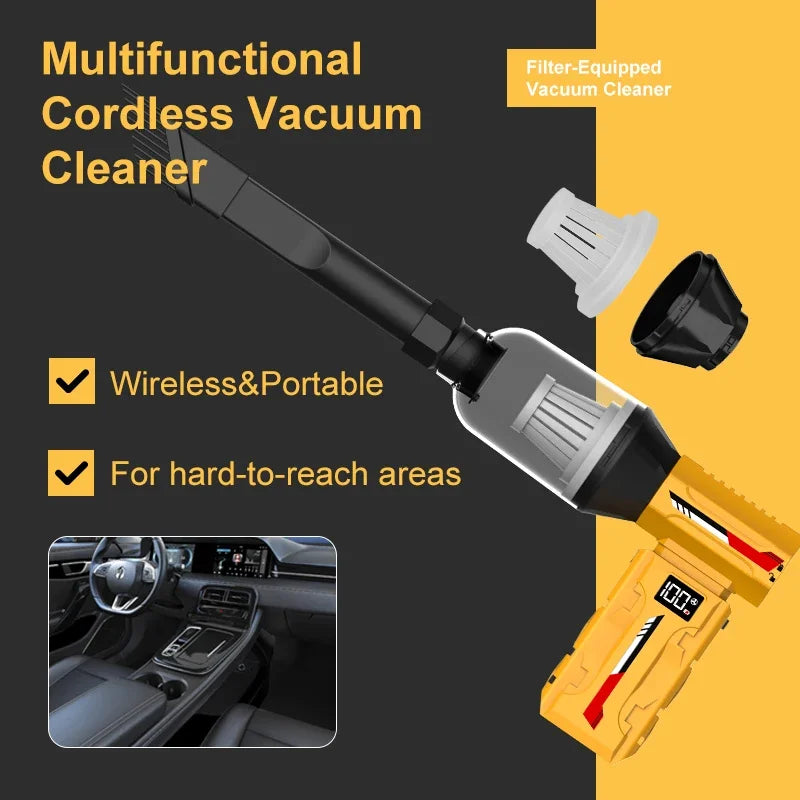 580000RPM Mini Jet Blower Powerful Wind Pressure Electric Compressed Air Cordless Vacuum Cleaner For PC Home Office Camping
