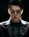 Sunglasses Fashion Rectangle Mens Womens Steampunk Sunglasses UV400 Outdoor Riding Fishing Party Glasses