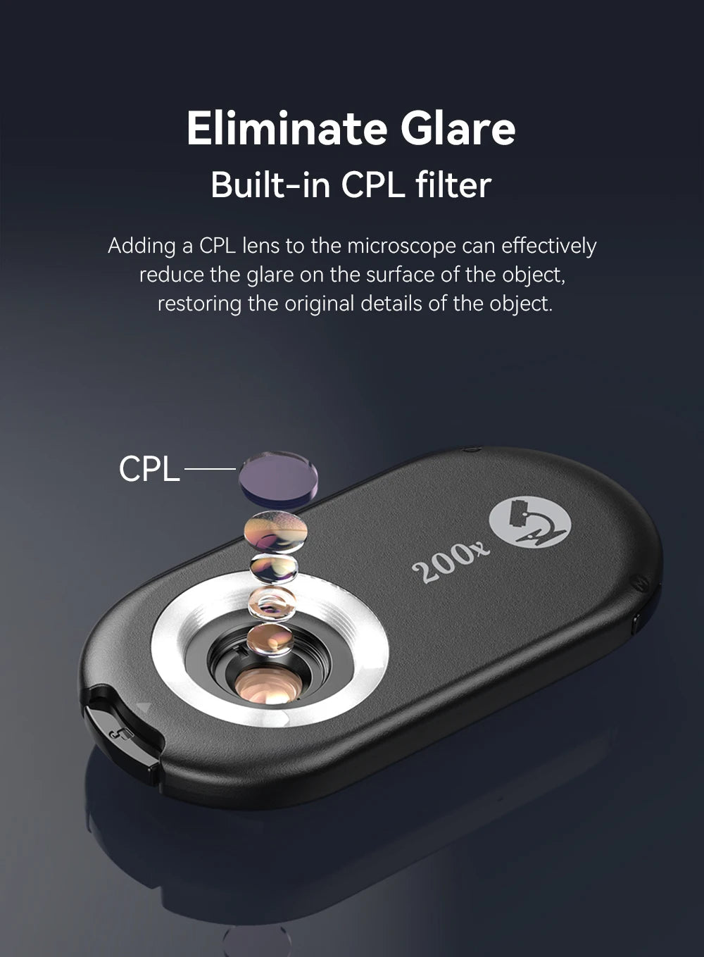 4 in 1 Smartphone Microscope Lens Kit with Universal Clip