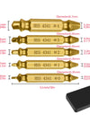 4/5/6PCS Damaged Screw Extractor Drill Set Titanium Double Side Stripped Broken Screw for Woodworking Bolt Easily Remover Tools