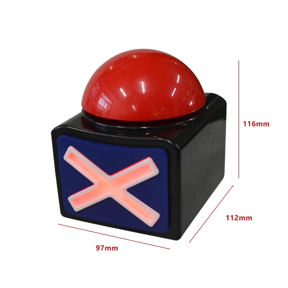 Game Answer Buzzer with Sound & Light – Trivia Quiz & Contest Button
