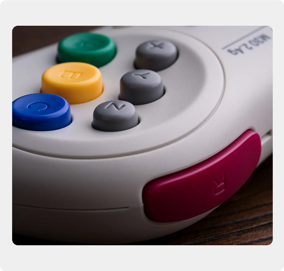 2.4GHz Wireless Retro Gaming Controller with Turbo Function for Sega Genesis Mini and Nintendo Switch