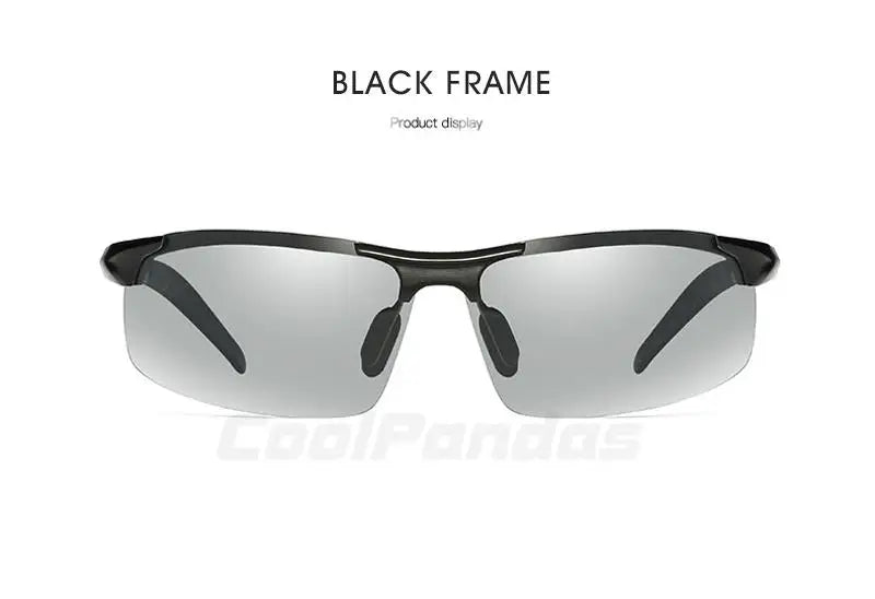 Aluminum Photochromic Polarized UV400 Anti-Glare Driving Sunglasses for Men Women