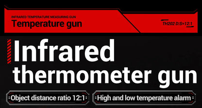 Industrial Handheld Thermometers Car Test Non Contact IR Laser Heat Temperature Gun Point HD Screen for Cooking Tool