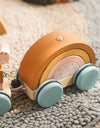 Baby Montessori Toys Wooden Train Baby Educational Toys Wooden Rainbow Blocks Trolley Baby Learning Toys Children Birthday Gifts