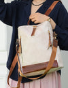Multifunctional Large Capacity Backpacks High Quality Leather Luxury Designer Brand Women's Backpack