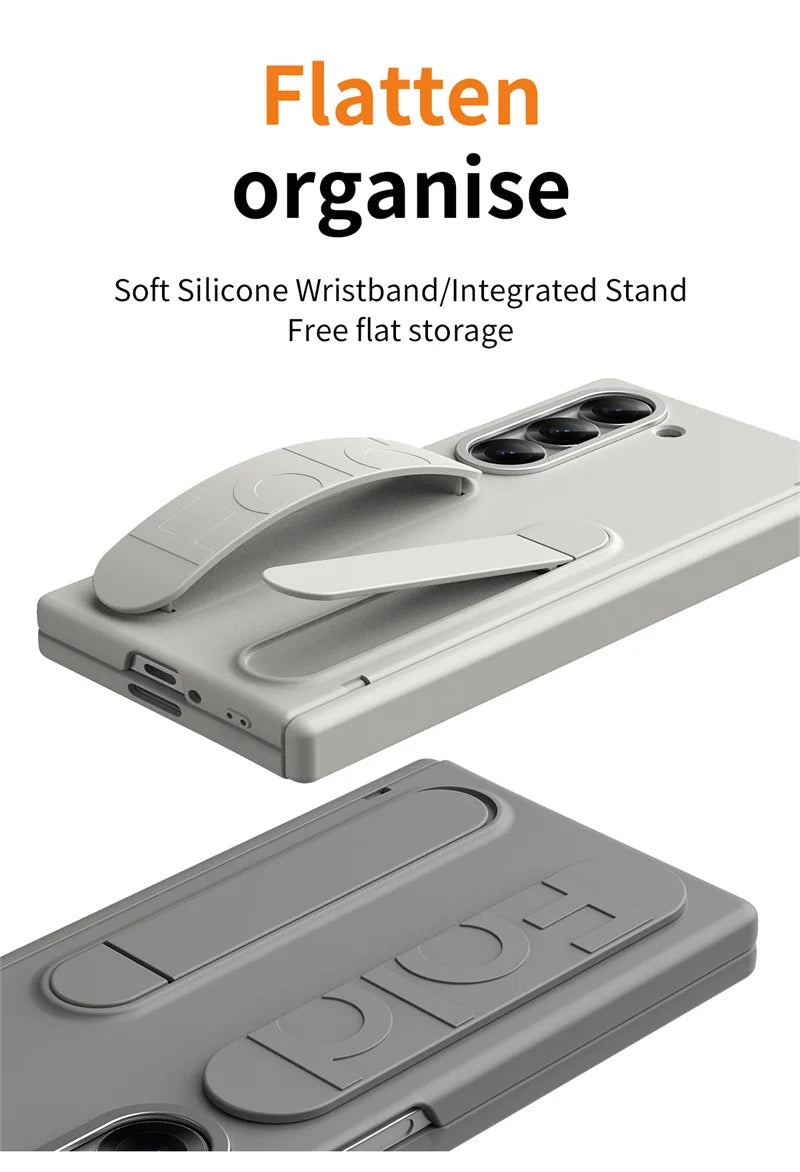 For Samsung Galaxy Z Fold 6 3 4 5  Hinge Case Armor Shockproof Full Screen Protector Tempered Glass Folding Cover