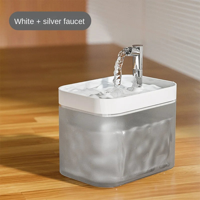 1500ML Automatic Pet Fountain - Fresh and Filtered Water Pet Drinking Dispenser Drinker for Cats Puppies - Ideal for Indoor Use