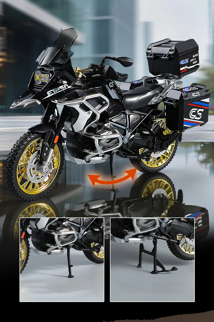 Diecast R1250 GS Adventure Motorcycle Model 1 to 10 Scale