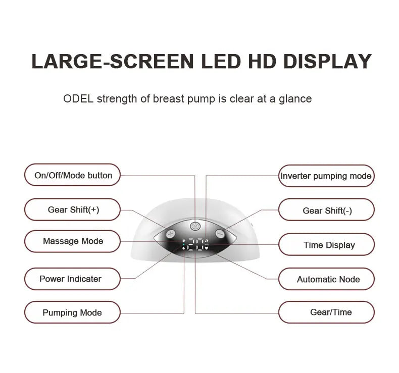Wearable Electric Model Breast Pump Fully Automatic Portable Hands-free Silent Integrated Breast Pump  Accessories