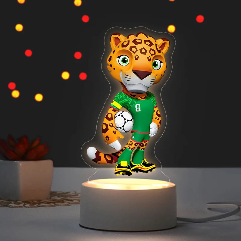 2026 Football Mascot Trophy LED Night Light Desktop Lamp Collectible Decoration