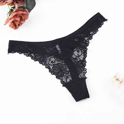 Women's Panties Fitness Underwear Seamless Lace G String Thong Intimate Lingerie Femme Tangas Bow Sweet