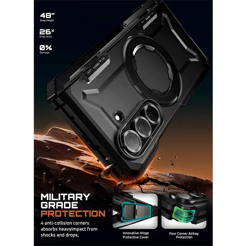 For Samsung Galaxy Z Fold 7 Case UB Grip Anti-Scratch Heavy Duty Rugged  Phone Case with Screen Protector