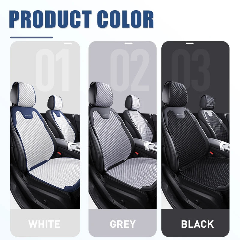 Summer Ice Silk Car Seat Covers Universal Front Rear Car Seat Cushion Auto Protect Mat Cooling Breathable Anti-slip Car Cover