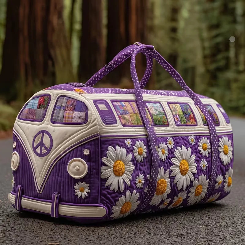 Sun Mountain Forest Quilted Travel Duffle Bag Outdoor Fitness Tote