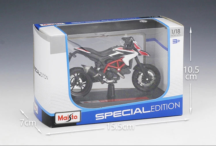 1 18 Scale Ducati Hypermotard SP Diecast Motorcycle Model