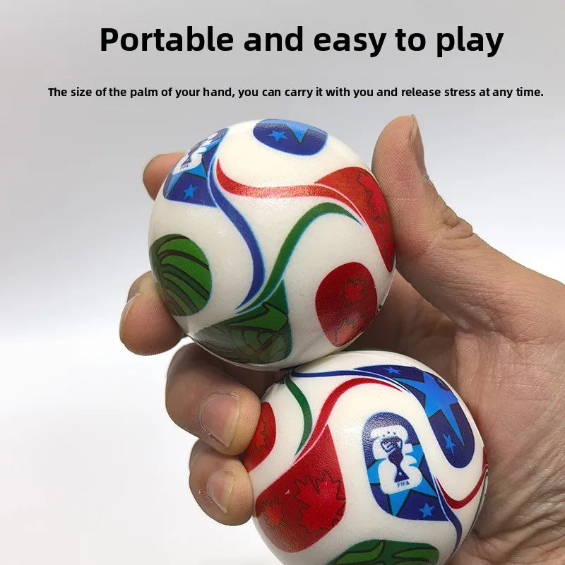 2026 Soccer PU Foam Stress Ball Slow Rising Squishy Toy