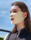 Scarves For Women Sun UV Protection Solid Color Summer Ice Silk Face Scarf Anti-uv Face Cover Sunscreen Veil Sunscreen Mask
