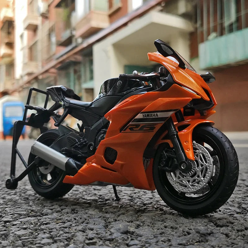 Diecast Yamaha YZF R6 Racing Motorcycle Model 1 to 12 Scale