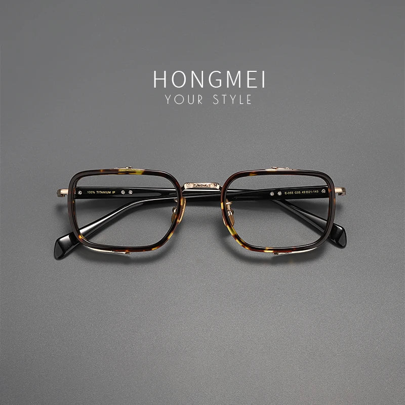 eyeglass frames titan Prescription men reading glasses women Myopia Computer blue light prevention discoloration
