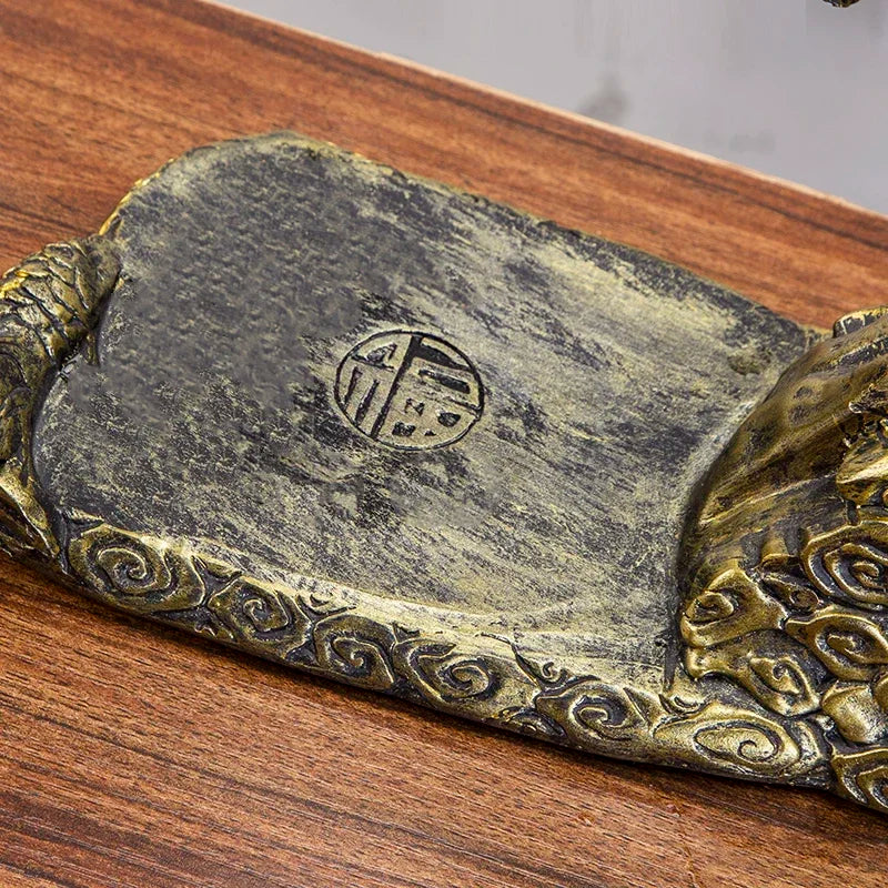 Golden Dragon Glass teacup set light luxury home  full semi-automatic tea set Kung Fu teapot