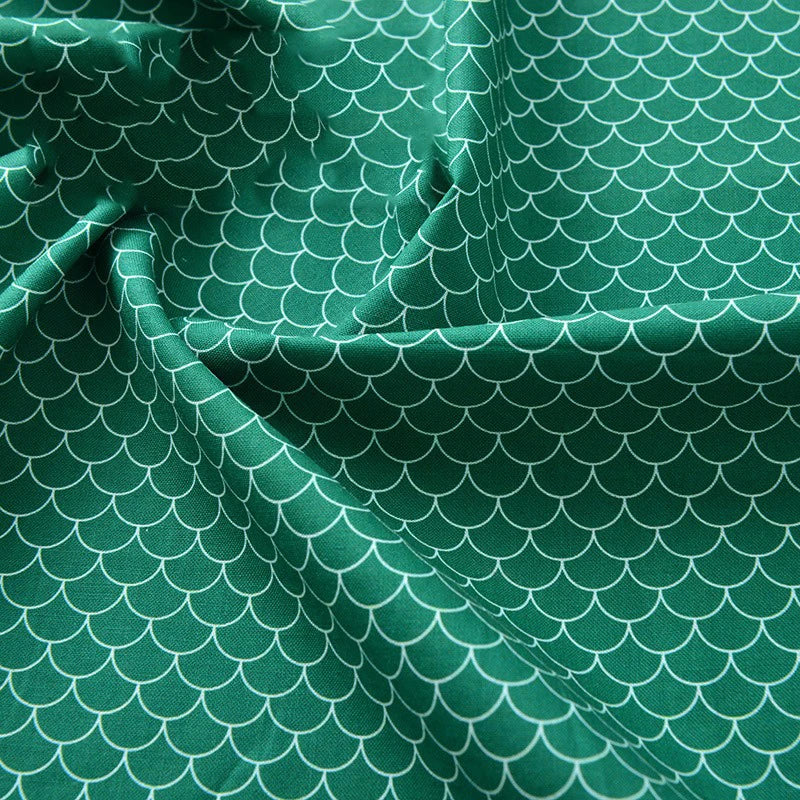 Pure Cotton Digital Printing Christmas Flower 60SManual DIY Decorate Fabric Pillow Clothes Christmas Theme Autumn and Winter New